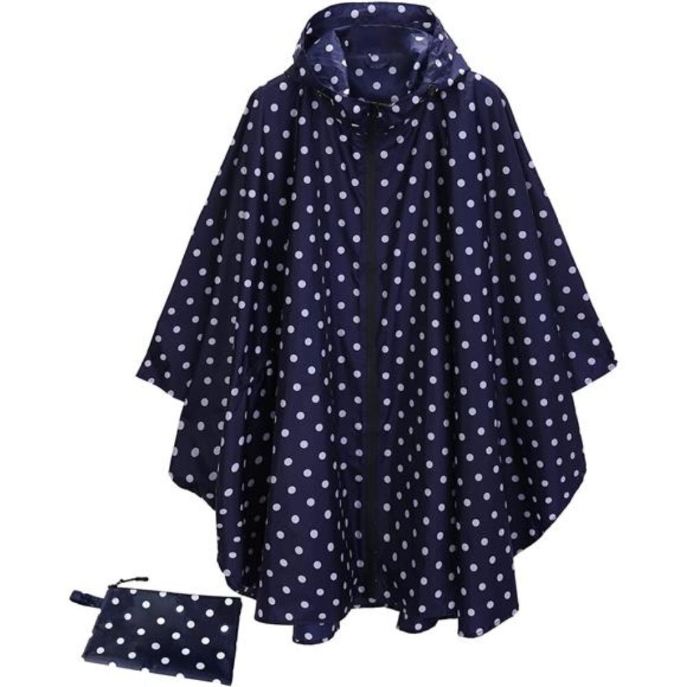 Hooded Rain Poncho Waterproof Raincoat Jacket with pocket for Women/Men/Adult